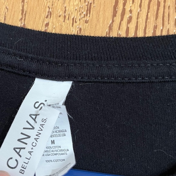 Canvas Women’s Black Multi Days of the Week Graphic Shirt Sz-M - Picture 3 of 4